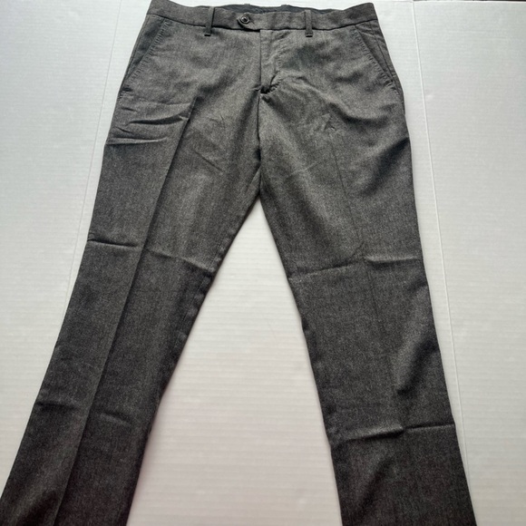 Gap Men’s Tailored Slim Fit Tweed Taupe Wool Blend Dress Pants Trousers 33 x 30 - Picture 3 of 16